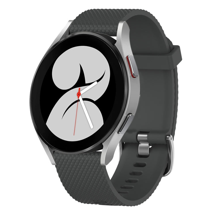 20mm Diamond Textured Silicone Watch Band, For Samsung Galaxy Watch 4 40mm, For Samsung Galaxy Watch 4 Classic 46mm