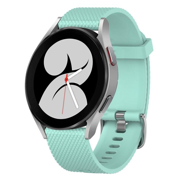 20mm Diamond Textured Silicone Watch Band, For Samsung Galaxy Watch 4 40mm, For Samsung Galaxy Watch 4 Classic 46mm