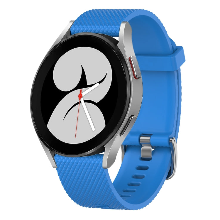 20mm Diamond Textured Silicone Watch Band, For Samsung Galaxy Watch 4 40mm, For Samsung Galaxy Watch 4 Classic 46mm