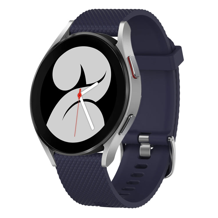 20mm Diamond Textured Silicone Watch Band, For Samsung Galaxy Watch 4 40mm, For Samsung Galaxy Watch 4 Classic 46mm