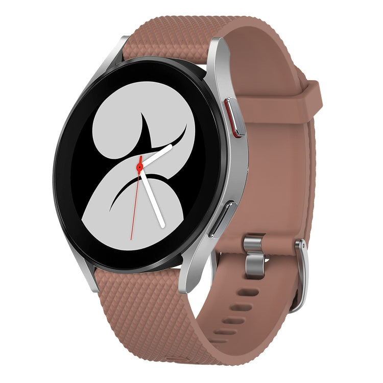 20mm Diamond Textured Silicone Watch Band, For Samsung Galaxy Watch 4 40mm, For Samsung Galaxy Watch 4 Classic 46mm