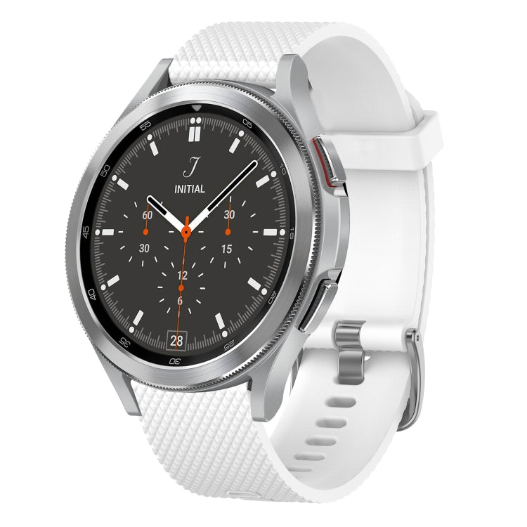 20mm Diamond Textured Silicone Watch Band, For Samsung Galaxy Watch 4 40mm, For Samsung Galaxy Watch 4 Classic 46mm
