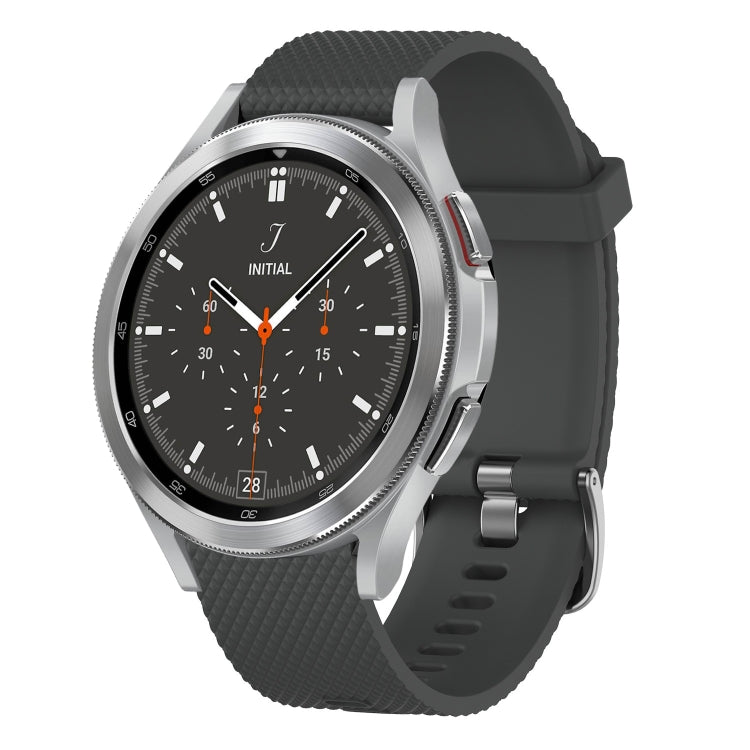 20mm Diamond Textured Silicone Watch Band, For Samsung Galaxy Watch 4 40mm, For Samsung Galaxy Watch 4 Classic 46mm