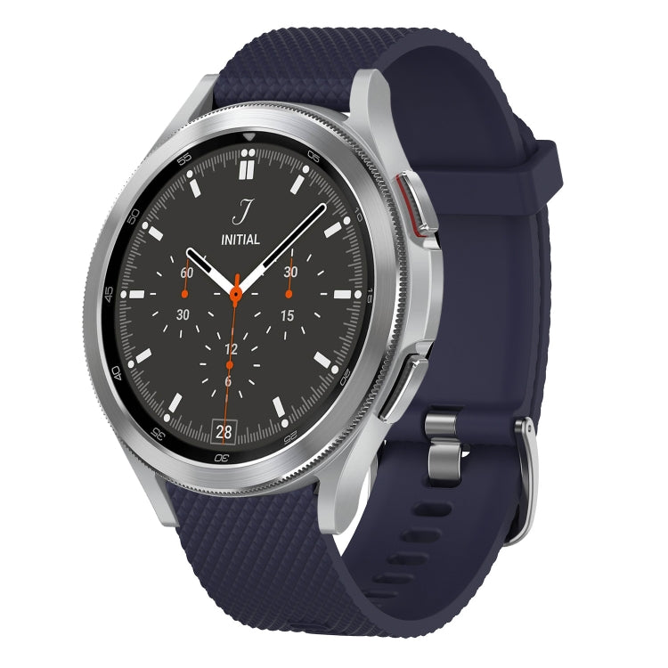 20mm Diamond Textured Silicone Watch Band, For Samsung Galaxy Watch 4 40mm, For Samsung Galaxy Watch 4 Classic 46mm