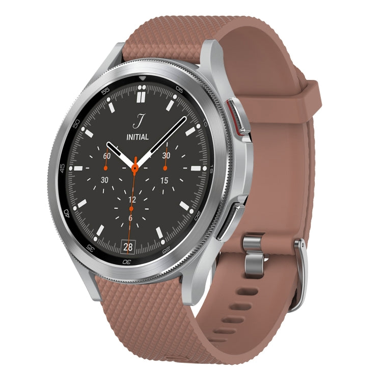 20mm Diamond Textured Silicone Watch Band, For Samsung Galaxy Watch 4 40mm, For Samsung Galaxy Watch 4 Classic 46mm