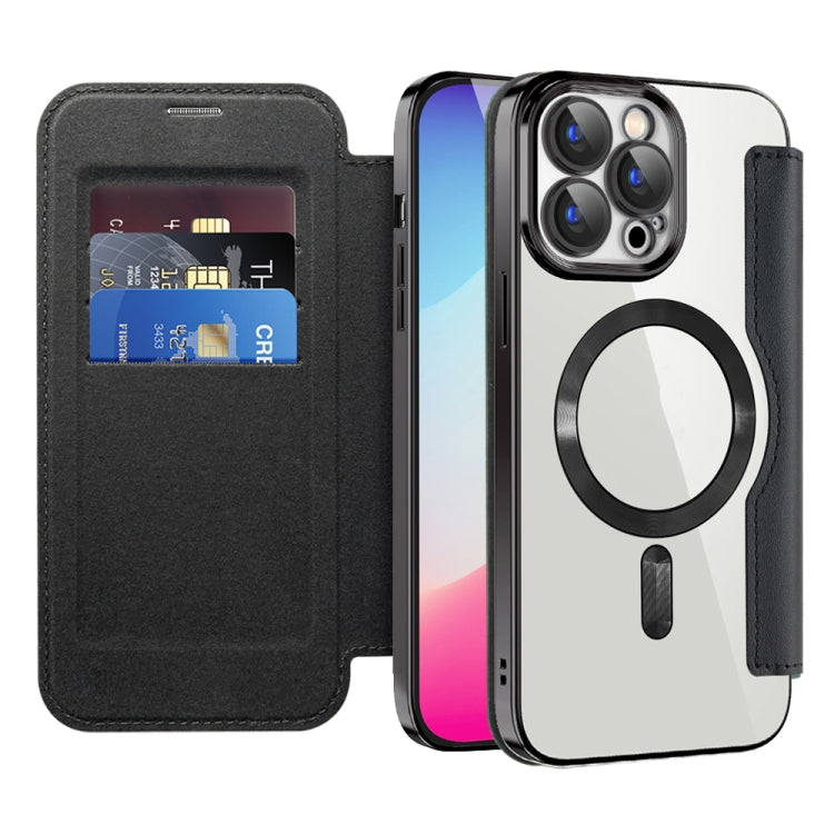 Shield MagSafe RFID Anti-theft Leather Phone Case, For iPhone 15 Pro Max, For iPhone 15 Pro, For iPhone 15 Plus