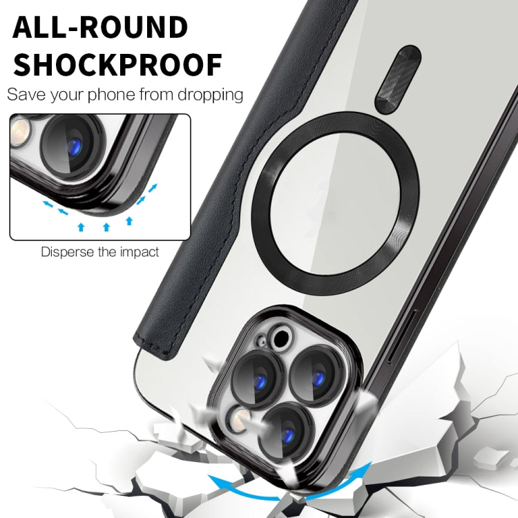 Shield MagSafe RFID Anti-theft Leather Phone Case, For iPhone 15 Pro Max, For iPhone 15 Pro, For iPhone 15 Plus