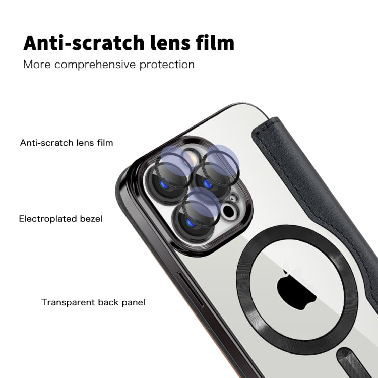 Shield MagSafe RFID Anti-theft Leather Phone Case, For iPhone 15 Pro Max, For iPhone 15 Pro, For iPhone 15 Plus