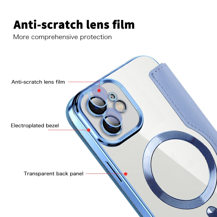 Shield Magsafe RFID Anti-theft Rhombus Leather Phone Case, For iPhone 11