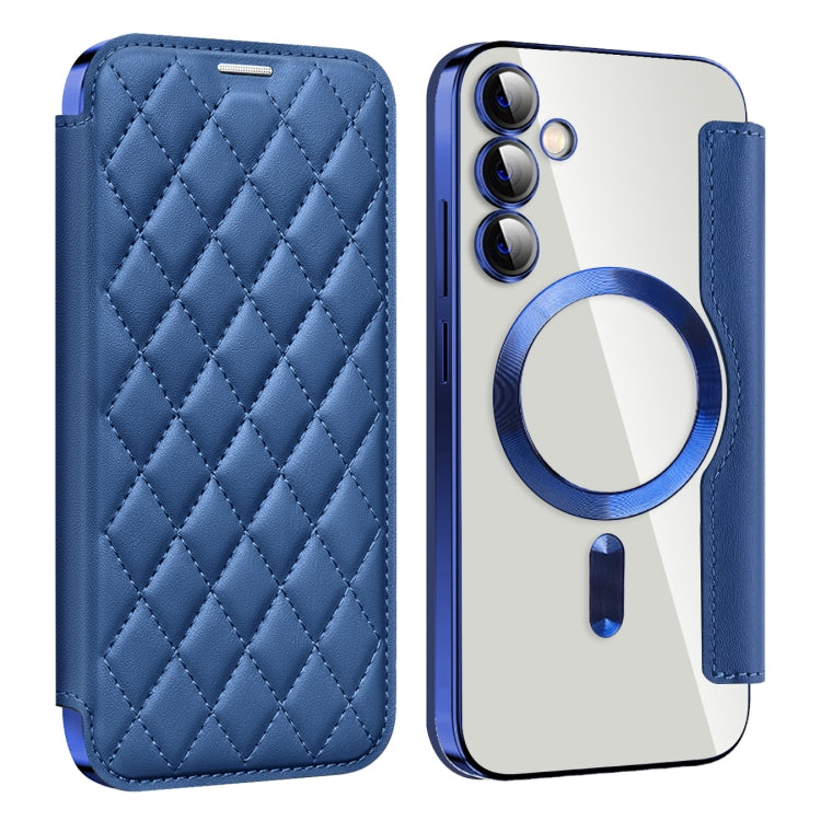 Shield MagSafe RFID Anti-theft Rhombus Leather Phone Case, For Samsung Galaxy A05, For Samsung Galaxy A05s, For Samsung Galaxy S23 FE 5G