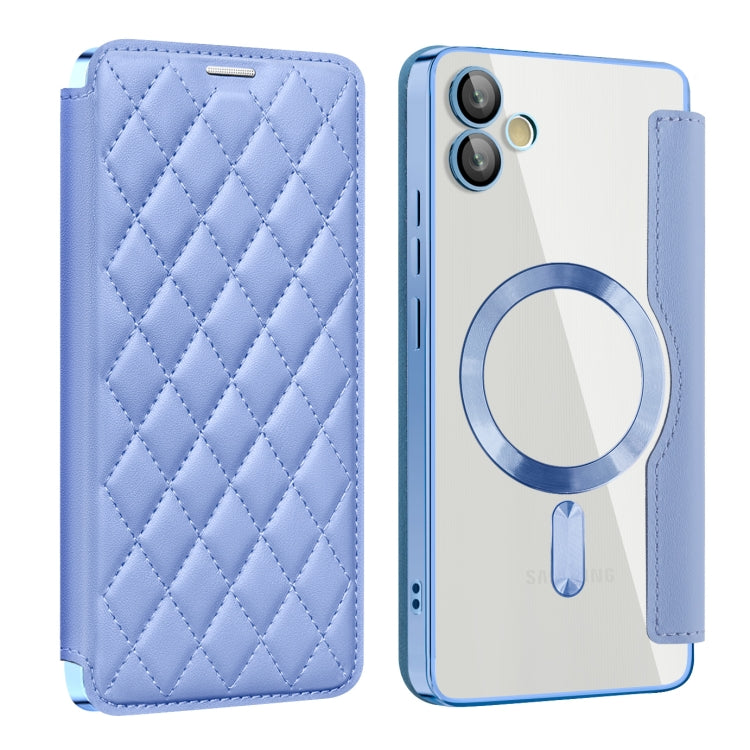 Shield MagSafe RFID Anti-theft Rhombus Leather Phone Case, For Samsung Galaxy A05, For Samsung Galaxy A05s, For Samsung Galaxy S23 FE 5G