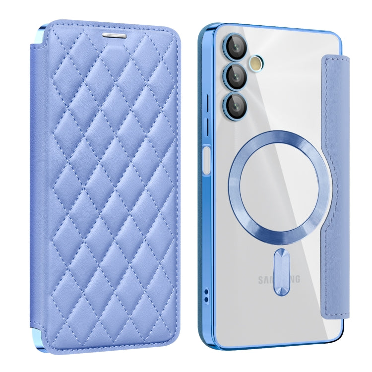 Shield MagSafe RFID Anti-theft Rhombus Leather Phone Case, For Samsung Galaxy A05, For Samsung Galaxy A05s, For Samsung Galaxy S23 FE 5G