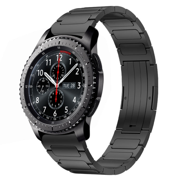22mm I-Shaped Titanium Alloy Watch Band, For Samsung Galaxy Watch3 45mm, For Samsung Gear S3 Classic, For Samsung Gear S3 Frontier