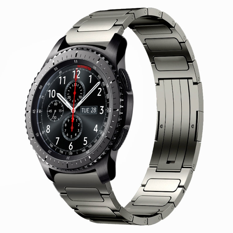 22mm I-Shaped Titanium Alloy Watch Band, For Samsung Galaxy Watch3 45mm, For Samsung Gear S3 Classic, For Samsung Gear S3 Frontier