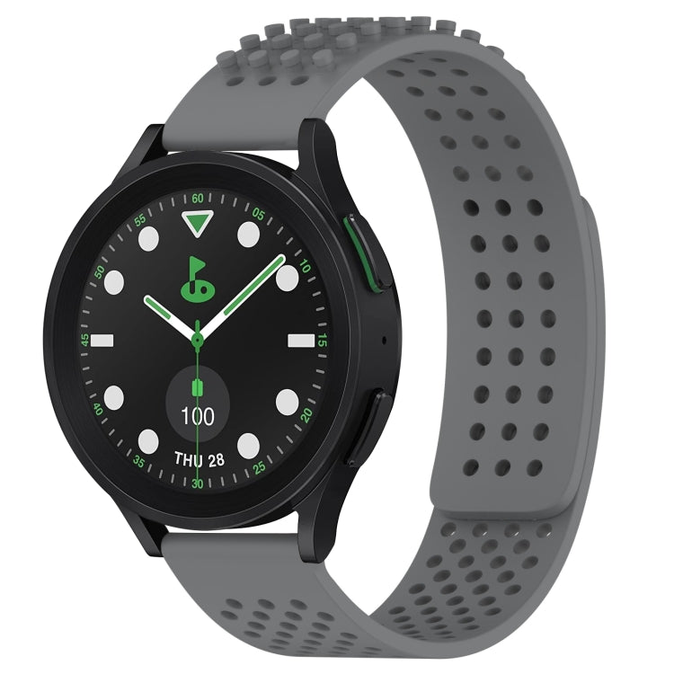 20mm Holes Breathable 3D Dots Silicone Watch Band, For Samsung Galaxy watch 5 Pro Golf Edition