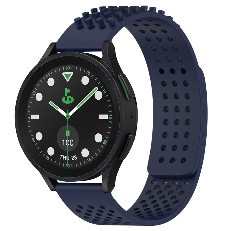 20mm Holes Breathable 3D Dots Silicone Watch Band, For Samsung Galaxy watch 5 Pro Golf Edition