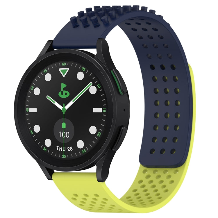 20mm Holes Breathable 3D Dots Silicone Watch Band, For Samsung Galaxy watch 5 Pro Golf Edition