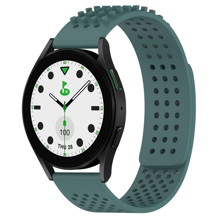20mm Holes Breathable 3D Dots Silicone Watch Band, For Samsung Galaxy watch 5 Golf Edition
