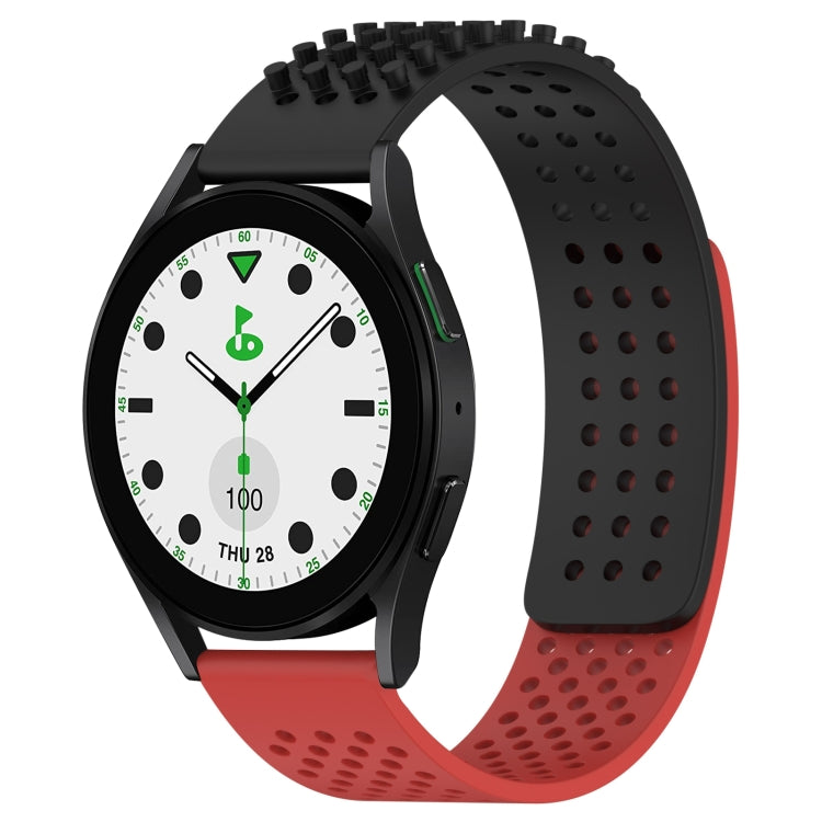 20mm Holes Breathable 3D Dots Silicone Watch Band, For Samsung Galaxy watch 5 Golf Edition