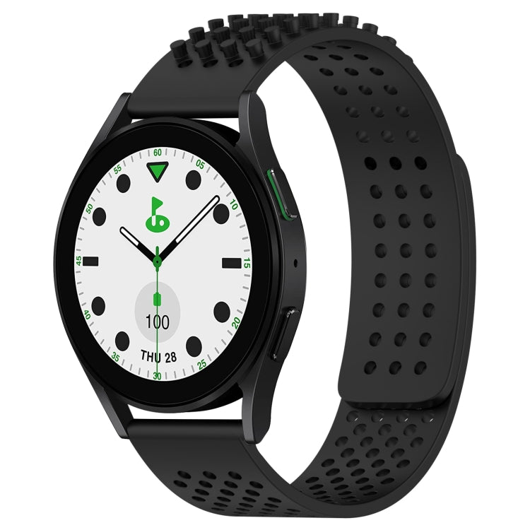 20mm Holes Breathable 3D Dots Silicone Watch Band, For Samsung Galaxy watch 5 Golf Edition