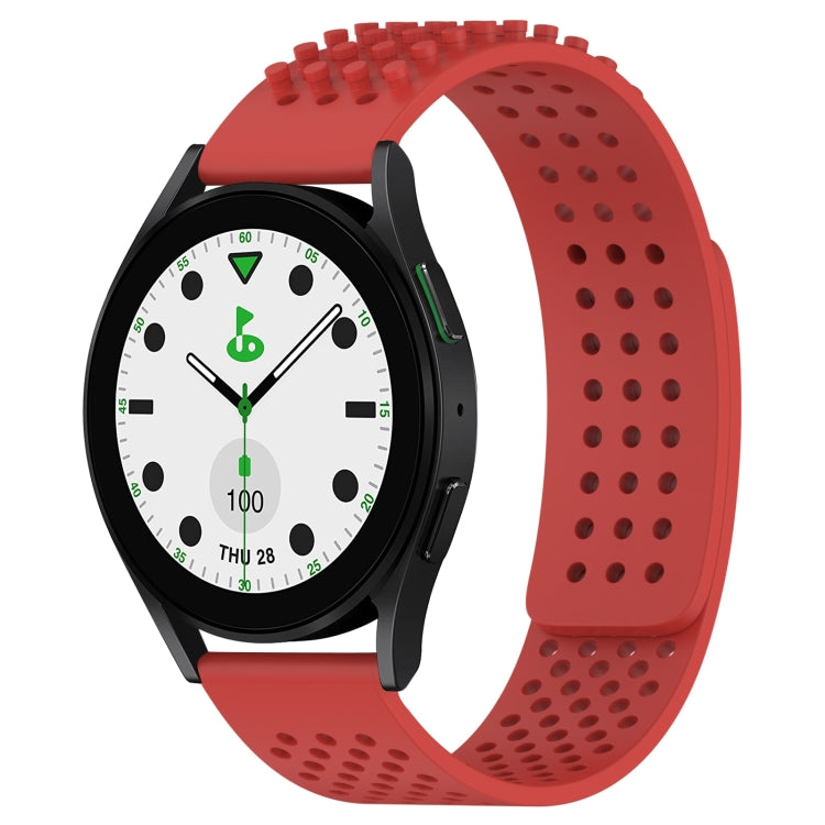 20mm Holes Breathable 3D Dots Silicone Watch Band, For Samsung Galaxy watch 5 Golf Edition