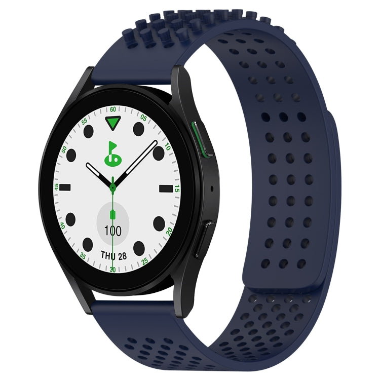 20mm Holes Breathable 3D Dots Silicone Watch Band, For Samsung Galaxy watch 5 Golf Edition