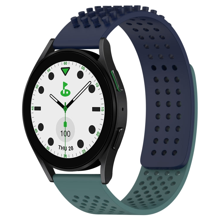 20mm Holes Breathable 3D Dots Silicone Watch Band, For Samsung Galaxy watch 5 Golf Edition