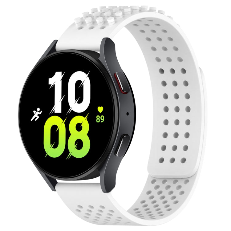20mm Holes Breathable 3D Dots Silicone Watch Band, For Samsung Galaxy Watch 5 44mm