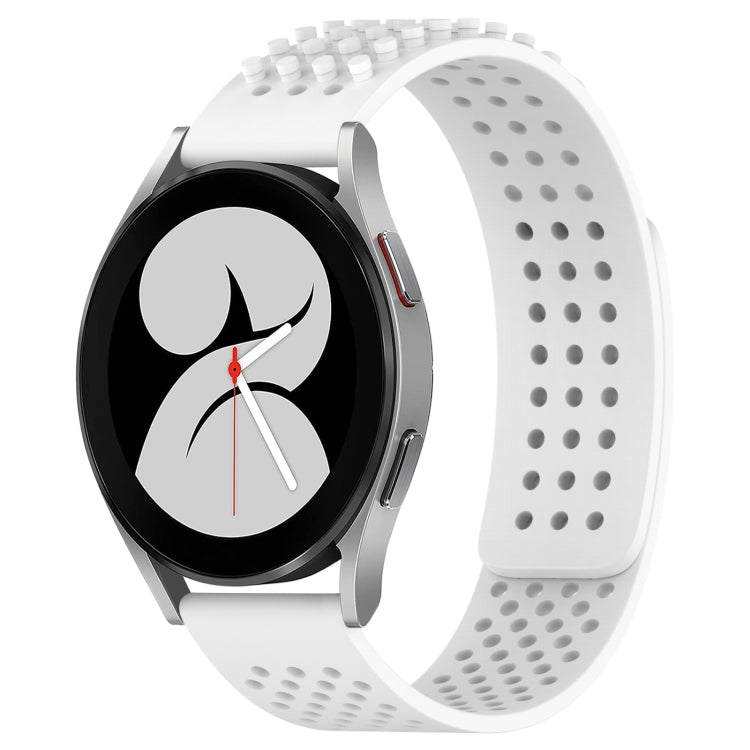 20mm Holes Breathable 3D Dots Silicone Watch Band, For Samsung Galaxy Watch 4 40mm