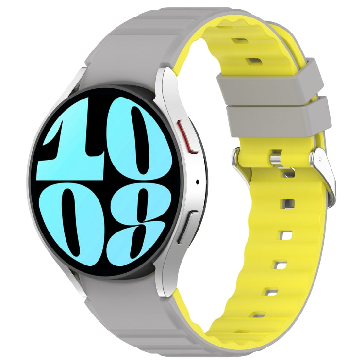 Two Color Horizontal Silicone Watch Band, For Samsung Galaxy Watch 3 41mm