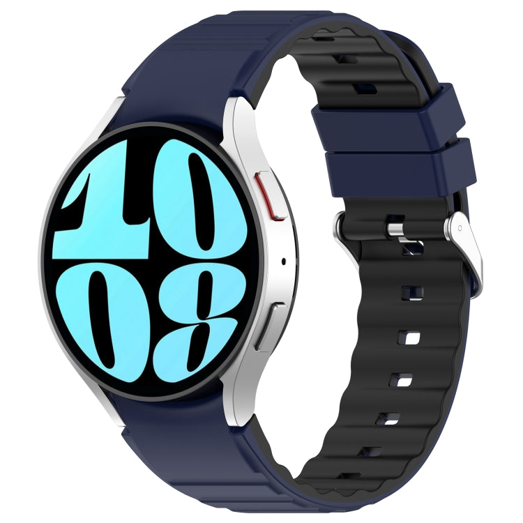 Two Color Horizontal Silicone Watch Band, For Samsung Galaxy Watch 3 41mm