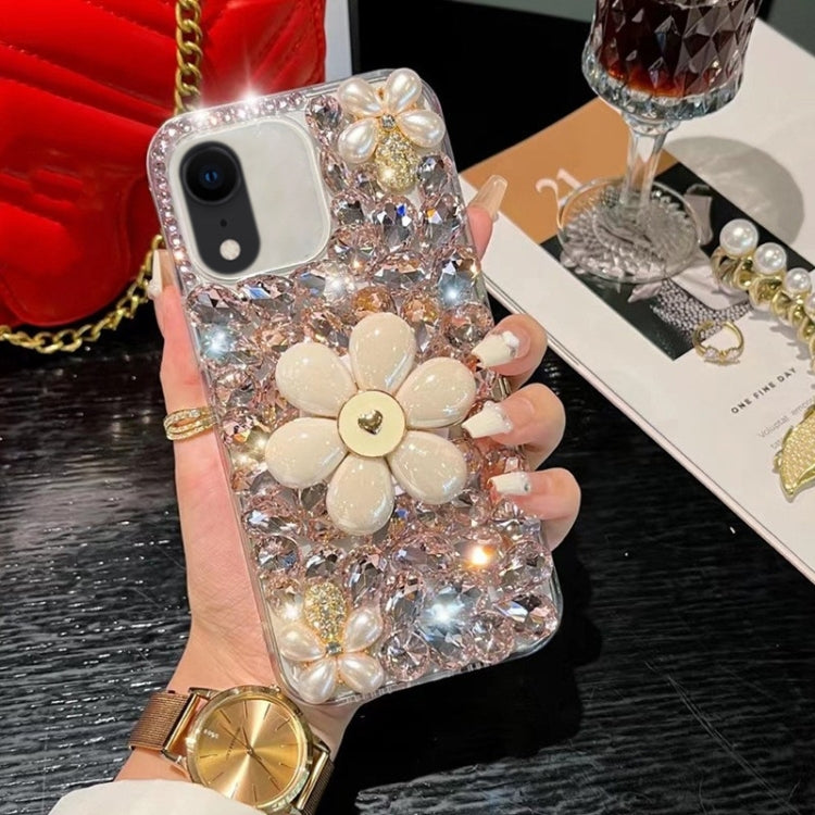 Sunflower Holder Hand-set Diamond PC Phone Case, For iPhone 11 Pro, For iPhone XR, For iPhone XS Max, For iPhone 7 Plus / 8 Plus