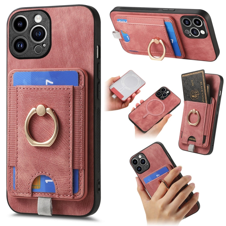 Retro Splitable Magnetic Card Bag Leather Phone Case, For iPhone 15 Pro Max, For iPhone 15 Pro, For iPhone 15 Plus, For iPhone 15