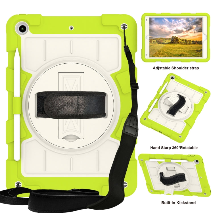 Silicone Hybrid PC Shockproof Tablet Case with Shoulder Strap, For iPad Air 2020 / 2022 10.9, For iPad 10.2 2021 / 2020 / 2019