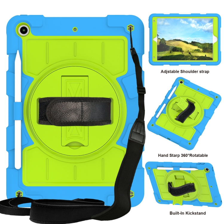 Silicone Hybrid PC Shockproof Tablet Case with Shoulder Strap, For iPad Air 2020 / 2022 10.9, For iPad 10.2 2021 / 2020 / 2019