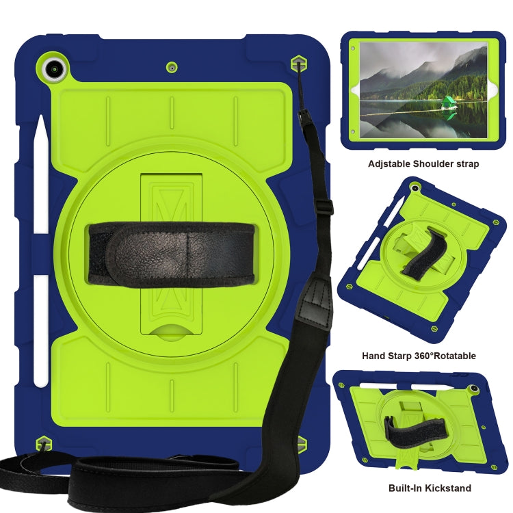 Silicone Hybrid PC Shockproof Tablet Case with Shoulder Strap, For iPad Air 2020 / 2022 10.9, For iPad 10.2 2021 / 2020 / 2019