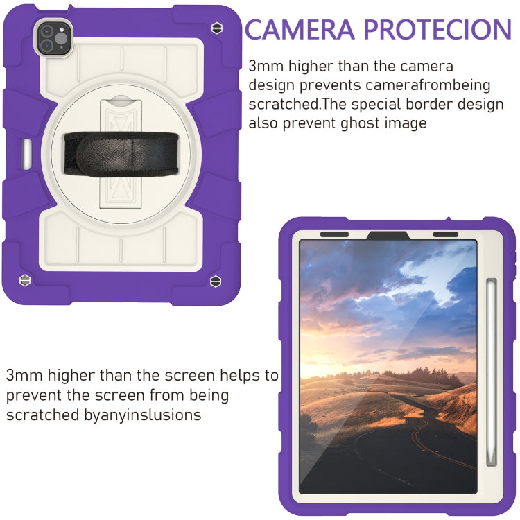 Silicone Hybrid PC Shockproof Tablet Case with Shoulder Strap, For iPad Air 2020 / 2022 10.9, For iPad 10.2 2021 / 2020 / 2019