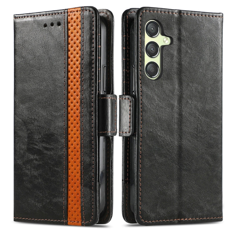 CaseNeo Splicing Dual Magnetic Buckle Leather Phone Case, For Samsung Galaxy A25 5G, For Samsung Galaxy S23 FE 5G, For Samsung Galaxy A24 4G