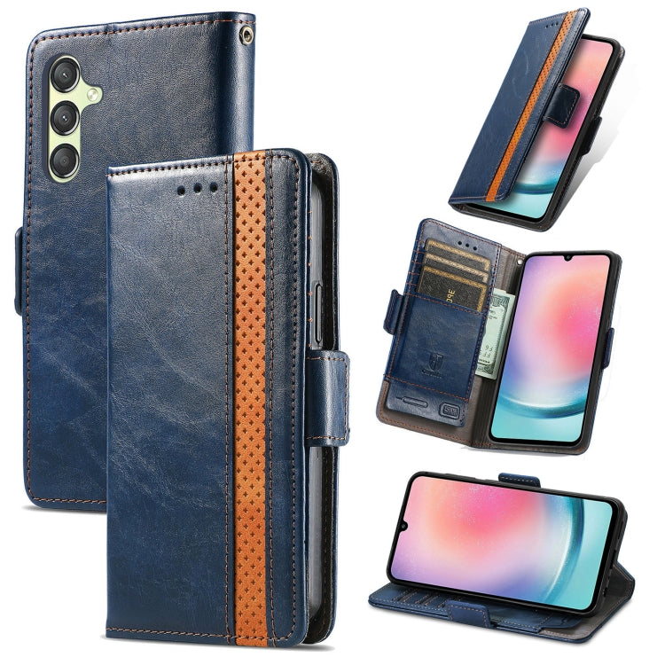 CaseNeo Splicing Dual Magnetic Buckle Leather Phone Case, For Samsung Galaxy A25 5G, For Samsung Galaxy S23 FE 5G, For Samsung Galaxy A24 4G