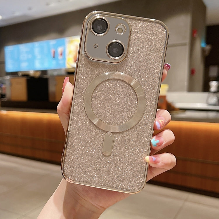 Glitter Electroplating MagSafe TPU Phone Case, For iPhone 15 Plus, For iPhone 15, For iPhone 14 Plus
