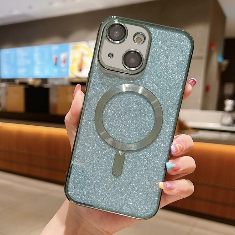 Glitter Electroplating MagSafe TPU Phone Case, For iPhone 15 Plus, For iPhone 15, For iPhone 14 Plus