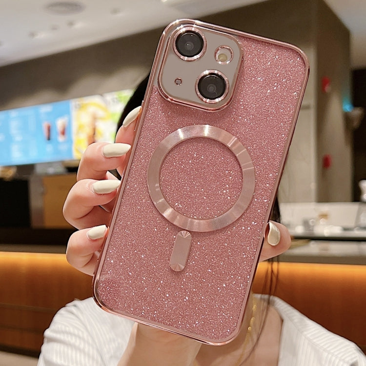 Glitter Electroplating MagSafe TPU Phone Case, For iPhone 15 Plus, For iPhone 15, For iPhone 14 Plus
