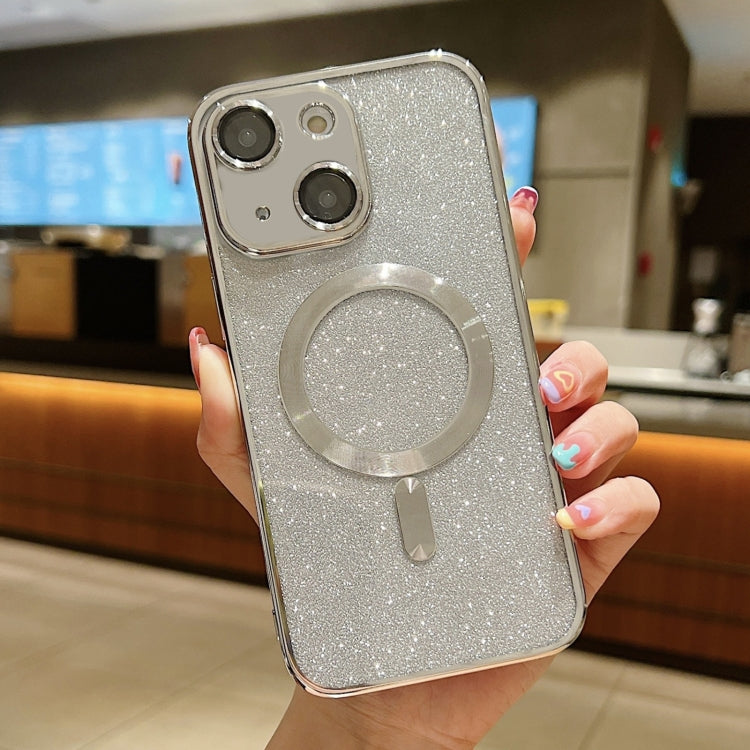 Glitter Electroplating MagSafe TPU Phone Case, For iPhone 15 Plus, For iPhone 15, For iPhone 14 Plus