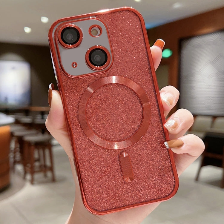 Glitter Electroplating MagSafe TPU Phone Case, For iPhone 15 Plus, For iPhone 15, For iPhone 14 Plus