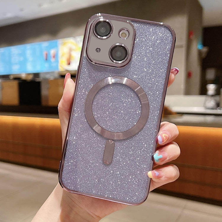 Glitter Electroplating MagSafe TPU Phone Case, For iPhone 15 Plus, For iPhone 15, For iPhone 14 Plus
