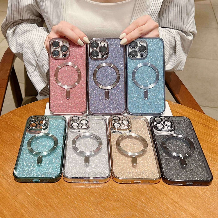 Glitter Electroplating MagSafe TPU Phone Case, For iPhone 15 Plus, For iPhone 15, For iPhone 14 Plus