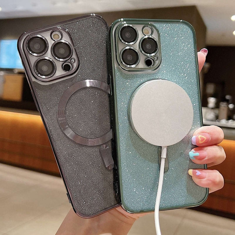 Glitter Electroplating MagSafe TPU Phone Case, For iPhone 15 Plus, For iPhone 15, For iPhone 14 Plus