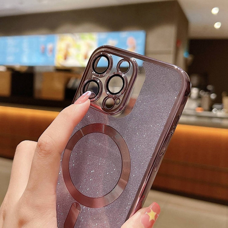 Glitter Electroplating MagSafe TPU Phone Case, For iPhone 15 Plus, For iPhone 15, For iPhone 14 Plus