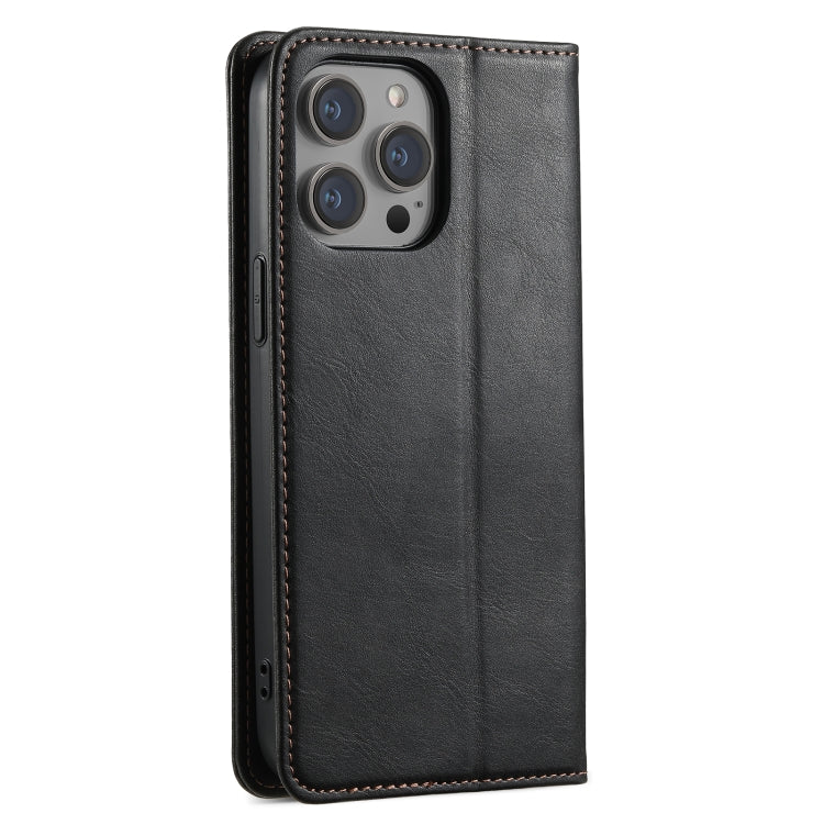 Suteni J02 Oil Wax Wallet Leather Phone Case, For iPhone 15 Pro Max, For iPhone 15 Pro, For iPhone 15 Plus, For iPhone 15