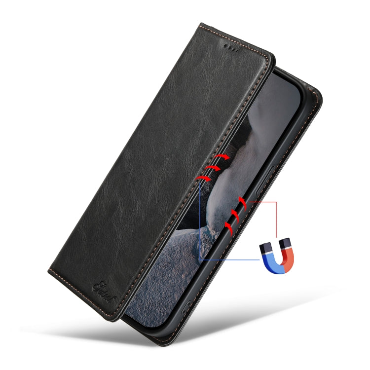 Suteni J02 Oil Wax Wallet Leather Phone Case, For iPhone 15 Pro Max, For iPhone 15 Pro, For iPhone 15 Plus, For iPhone 15